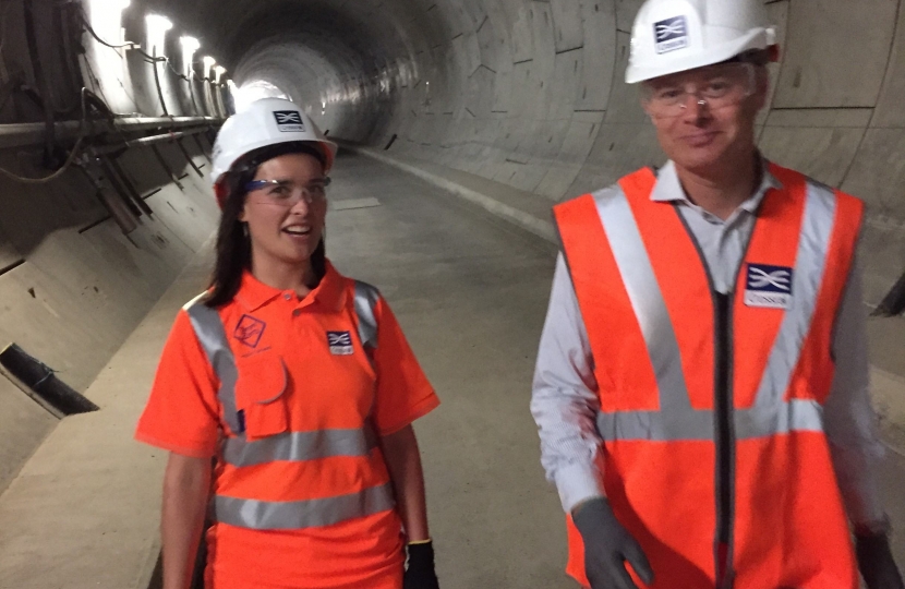 Crossrail tunnel under London