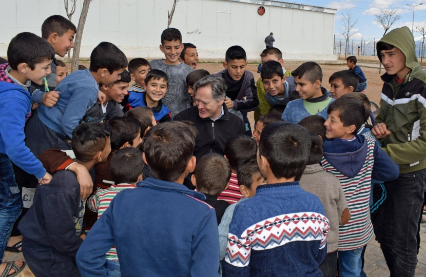 Matthew Offord in the Syrian Refugee Camp