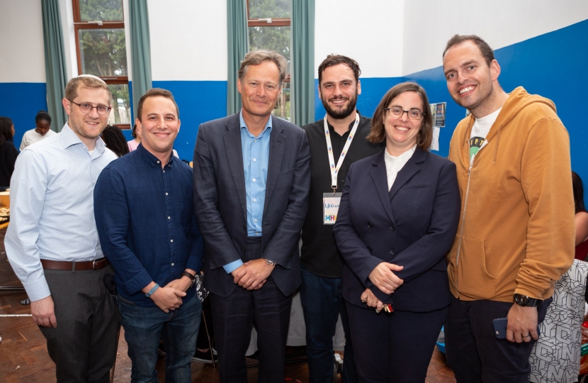 Matthew Offord with Mill Hill community members at the event