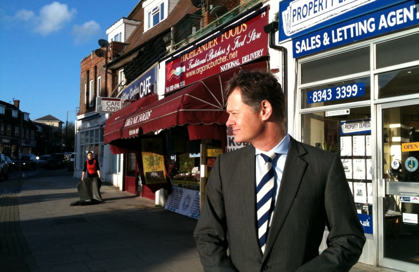 Matthew Offord MP in Mill Hill Broadway