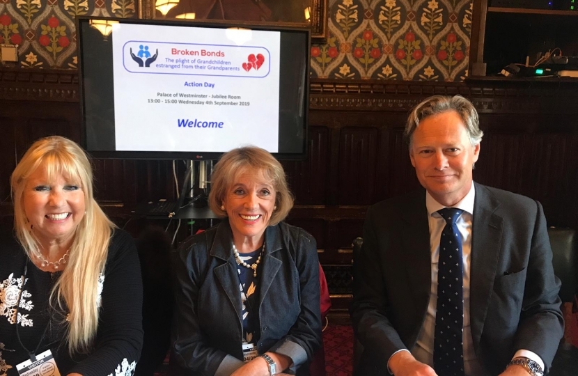 Matthew Offord with Dame Esther Rantzen 