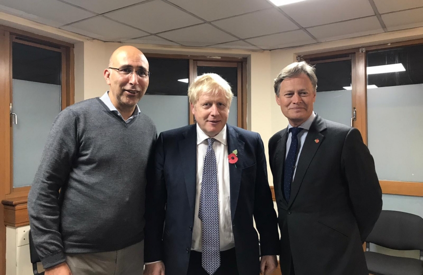 Boris Johnson at GP surgery