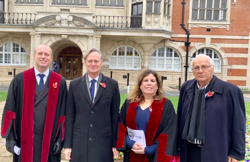 Leader of Barnet Council, Matthew Offord, Cllr Helene Richman, Doros Partesides