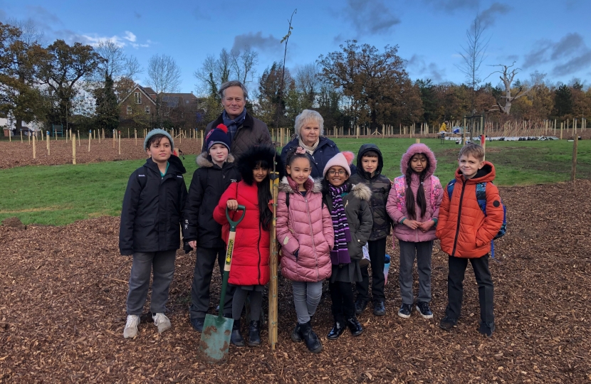 Tree planting in Mill Hill