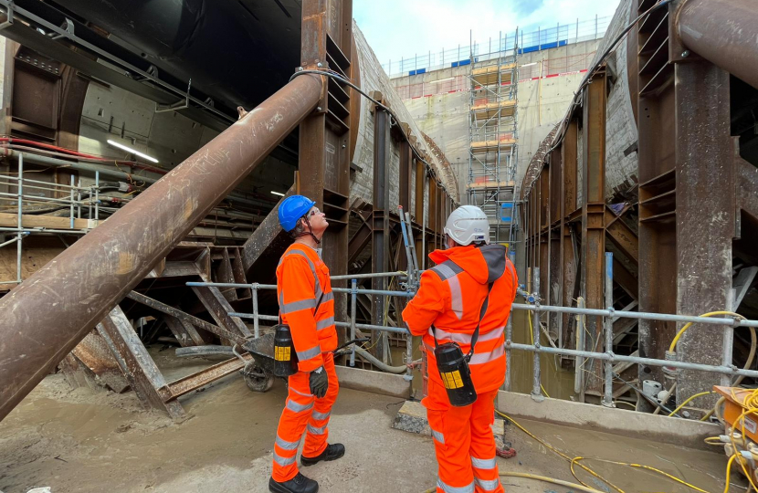 Matthew Offord MP viewing the site in West Ruislip 