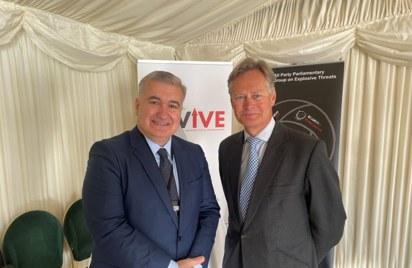 Matthew Offord MP with Azerbaijani Ambassador Elin Suleymanov 