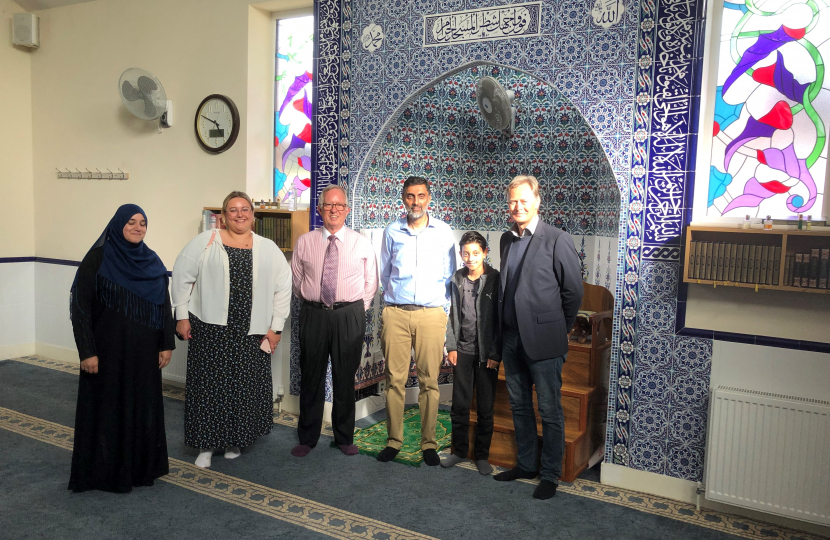 Matthew Offord MP at the Islamic Centre in Edgware