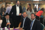 Matthew Offord MP with Rabbi Schochet at Mill Hill Broadway Synagogue 