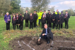 Matthew, Friends of Heybourne Park, local residents and Saracens students in Colindale