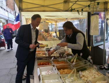 Matthew at the market