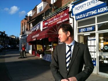 Matthew Offord MP in Mill Hill Broadway