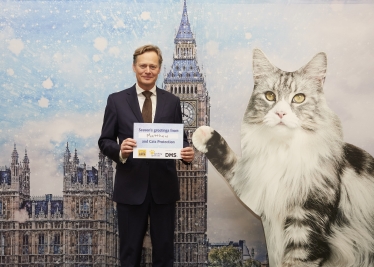 Matthew Offord MP at the Cats Protection reception