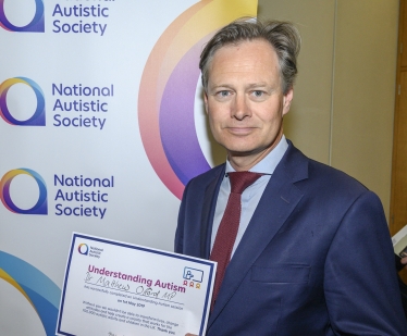 Matthew Offord MP at the Understanding Autism session in Parliament