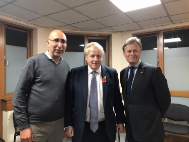 Boris Johnson at GP surgery