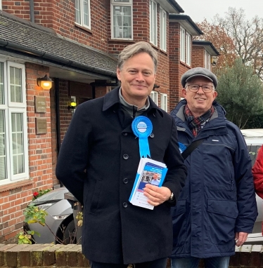 Matthew Offord MP with new Conservative councillor Nick Mearing-Smith