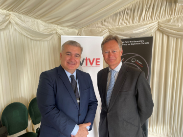 Matthew Offord MP with Azerbaijani Ambassador Elin Suleymanov 